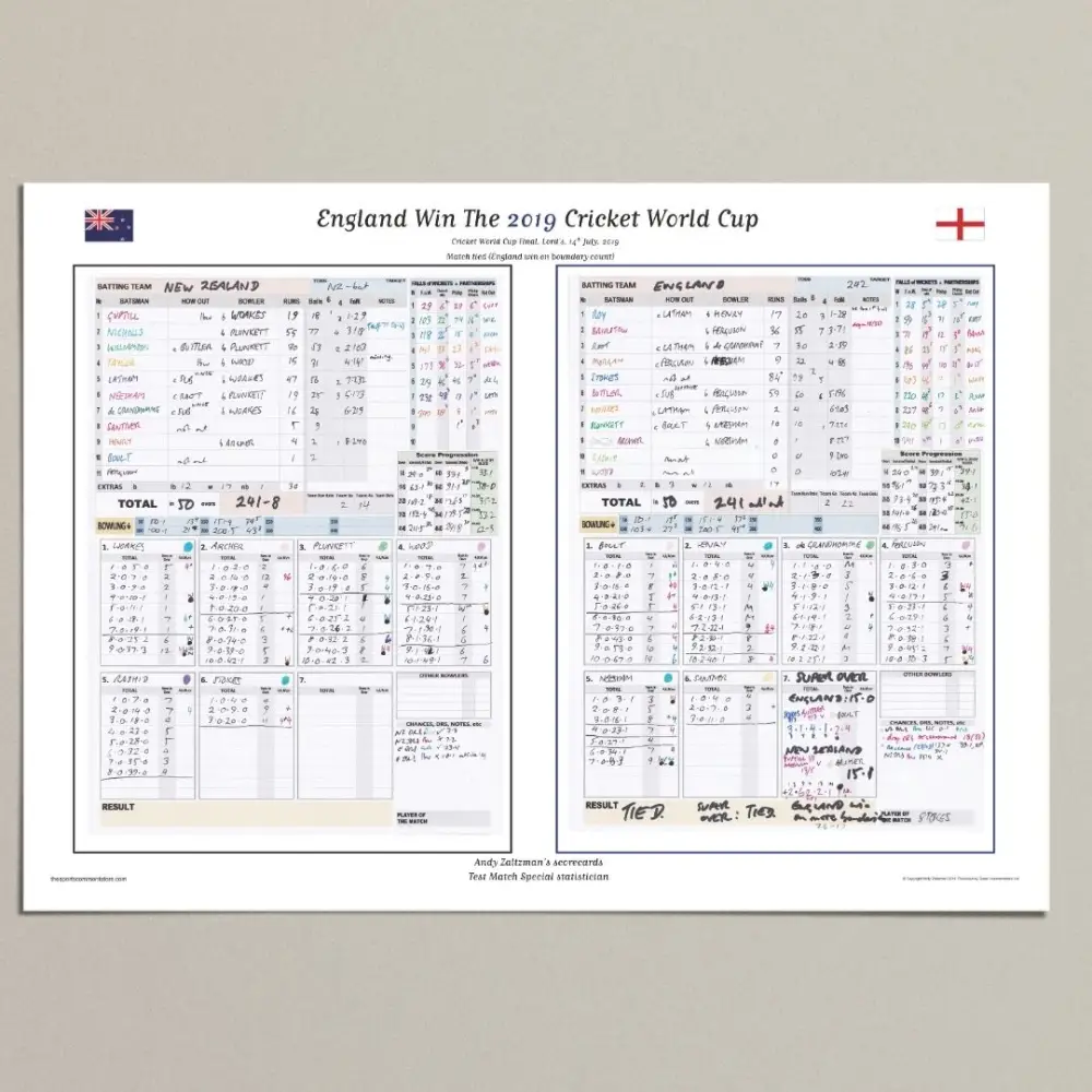 CRICKET England v New Zealand, ICC Cricket World Cup Final, Lord's, London. July 14, 2019. Andy Zaltzman - Image 11
