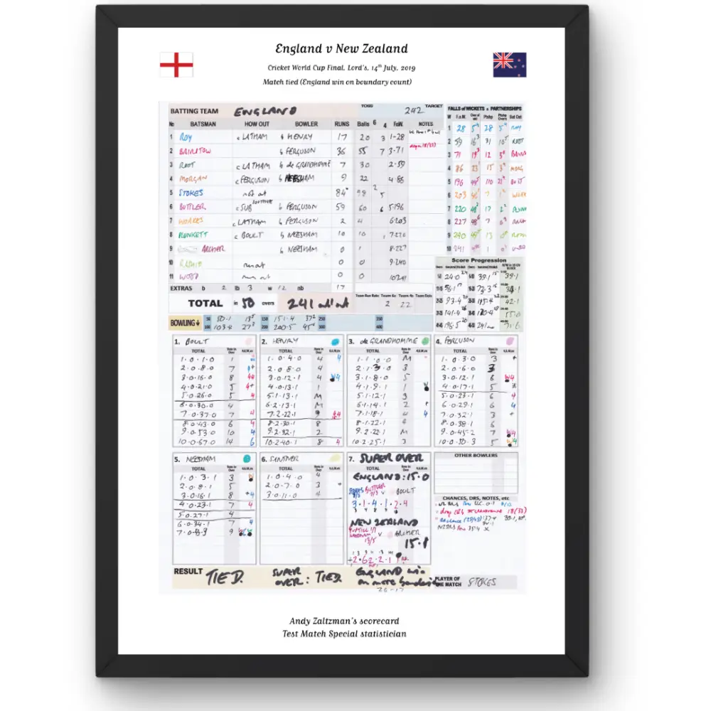 CRICKET England v New Zealand, ICC Cricket World Cup Final, Lord's, London. July 14, 2019. Andy Zaltzman - Image 3