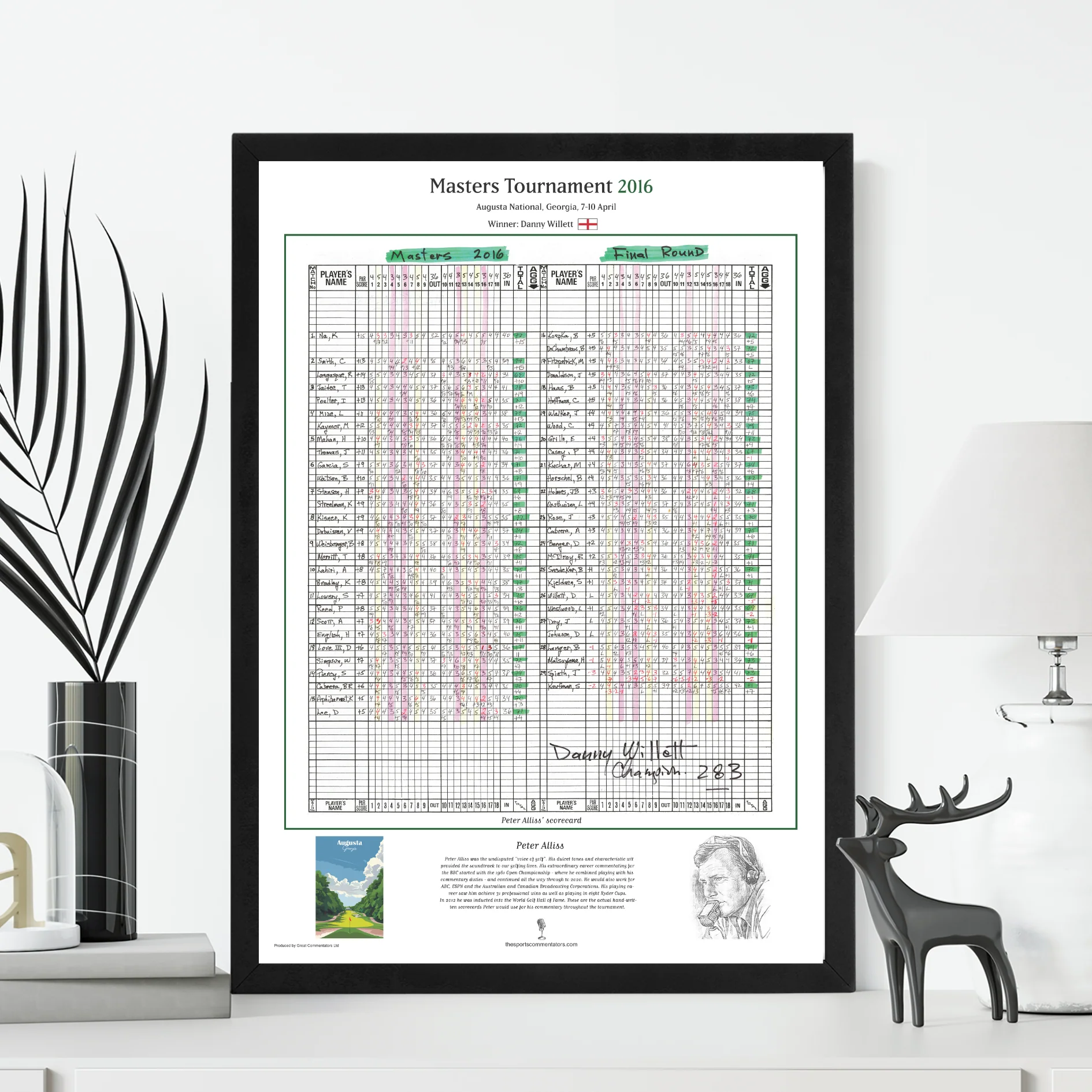 GOLF Danny Willett wins the Masters Tournament, Augusta National, Georgia, 10 April, 2016 Peter Alliss. - Image 3